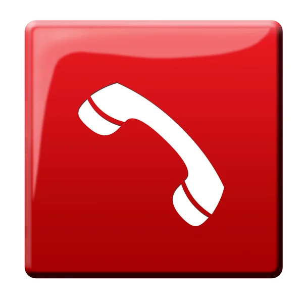 Telephone Button Graphic Illustration — Stock Photo, Image