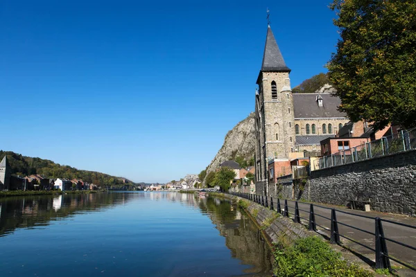 Church Anseremme Dinant Belgium Meuse River Heart Belg — Stock Photo, Image