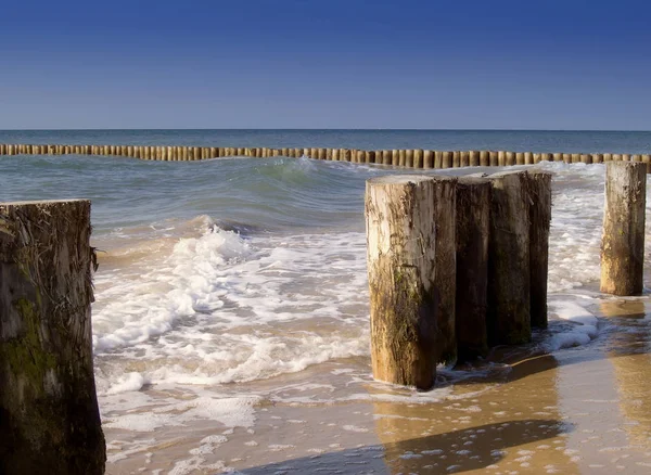 Vue Panoramique Sur Mer Mise Point Sélective — Photo