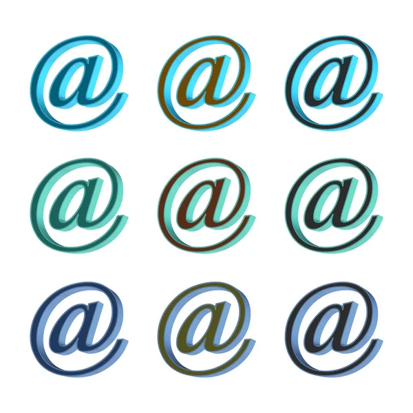 Email Znak Internetowy Poczta — Zdjęcie stockowe