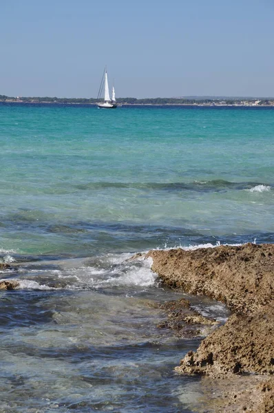 Segelbåt Havet — Stockfoto