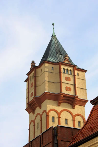 Bahnhof Rathenow Und Wasserturm — Stockfoto