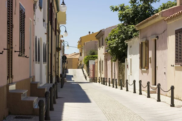 Una Pequeña Calle Ciudad Santa Teresa Cerdeña Italia — Foto de Stock