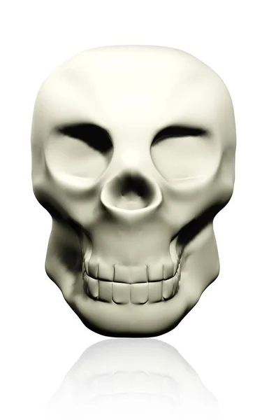 Digital Illustration Skull Isolated Background — Stock Photo, Image
