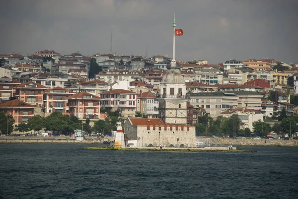 Vacker Utsikt Över Majestätisk Medeltida Slottsarkitektur — Stockfoto