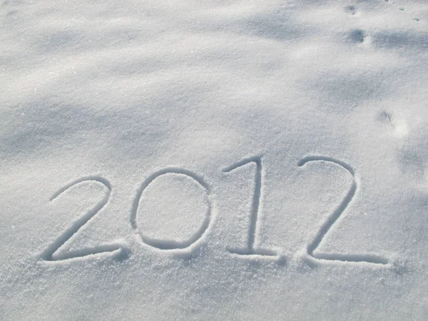 2012年雪の中で — ストック写真