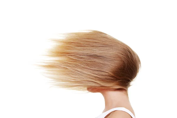Teen Beautiful Caucasian Woman Blond Hairs — Stock Photo, Image