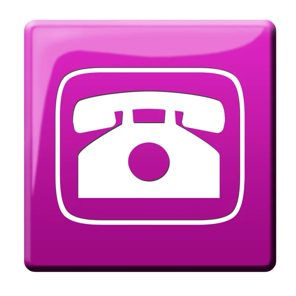 Telefonknapp Grafisk Illustration — Stockfoto