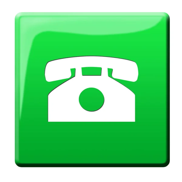 Telefonknapp Grafisk Illustration — Stockfoto