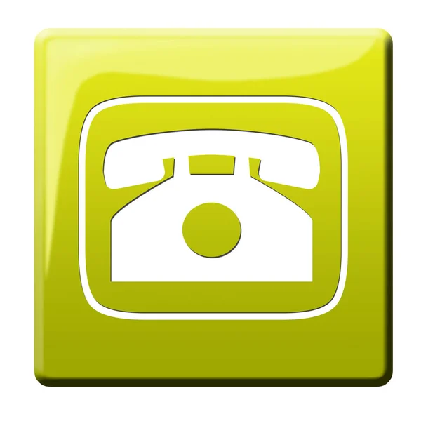 Telefon Taste Grafische Illustration — Stockfoto