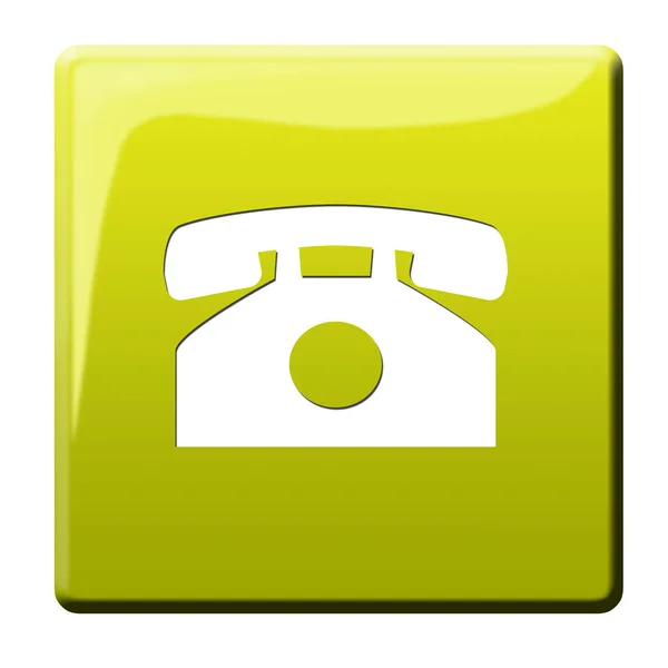 電話ボタングラフィックイラスト — ストック写真