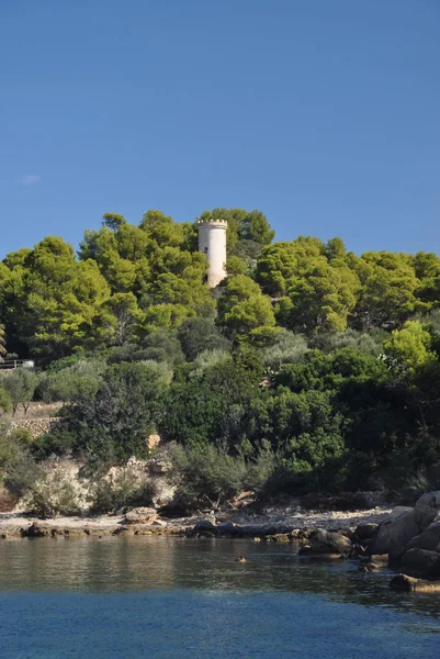 Dragonera Islote Deshabitado Las Islas Baleares España Situado Justo Lado — Foto de Stock