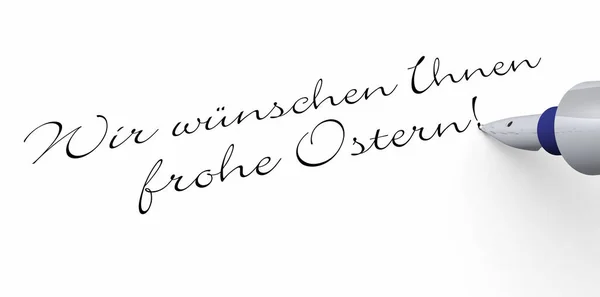 Stift Wir Wünschen Ihnen Frohe Ostern — Stockfoto