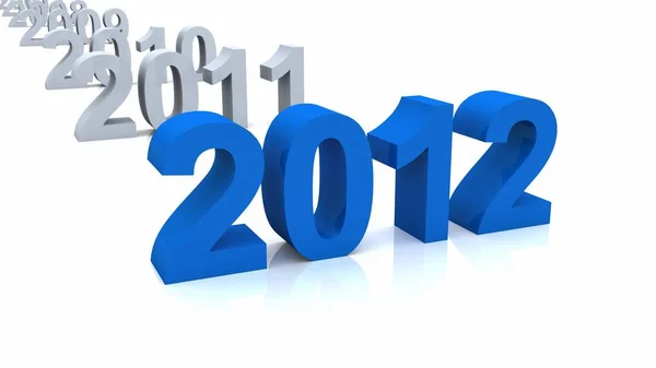 Chronology 2012 Blue — Stock Photo, Image