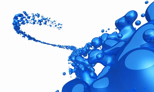 Blauwe Splash Gratis — Stockfoto