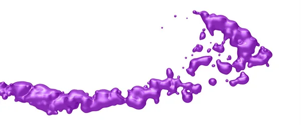 白色上的紫色液体 — 图库照片