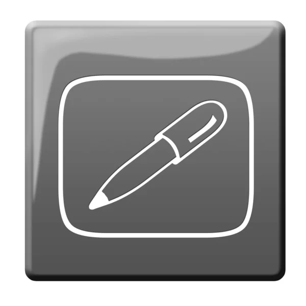 Pens Button Ballpoint Pen — Stock Photo, Image