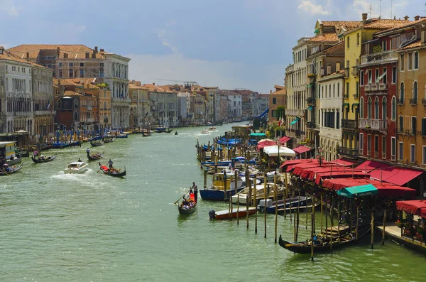 Overlooking Grand Canal Venice — Stock Photo, Image