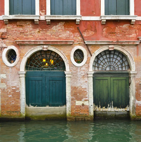 Fachada Construção Canal Veneza — Fotografia de Stock