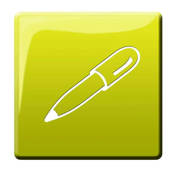 Pens Button Ballpoint Pen — Stock Photo, Image