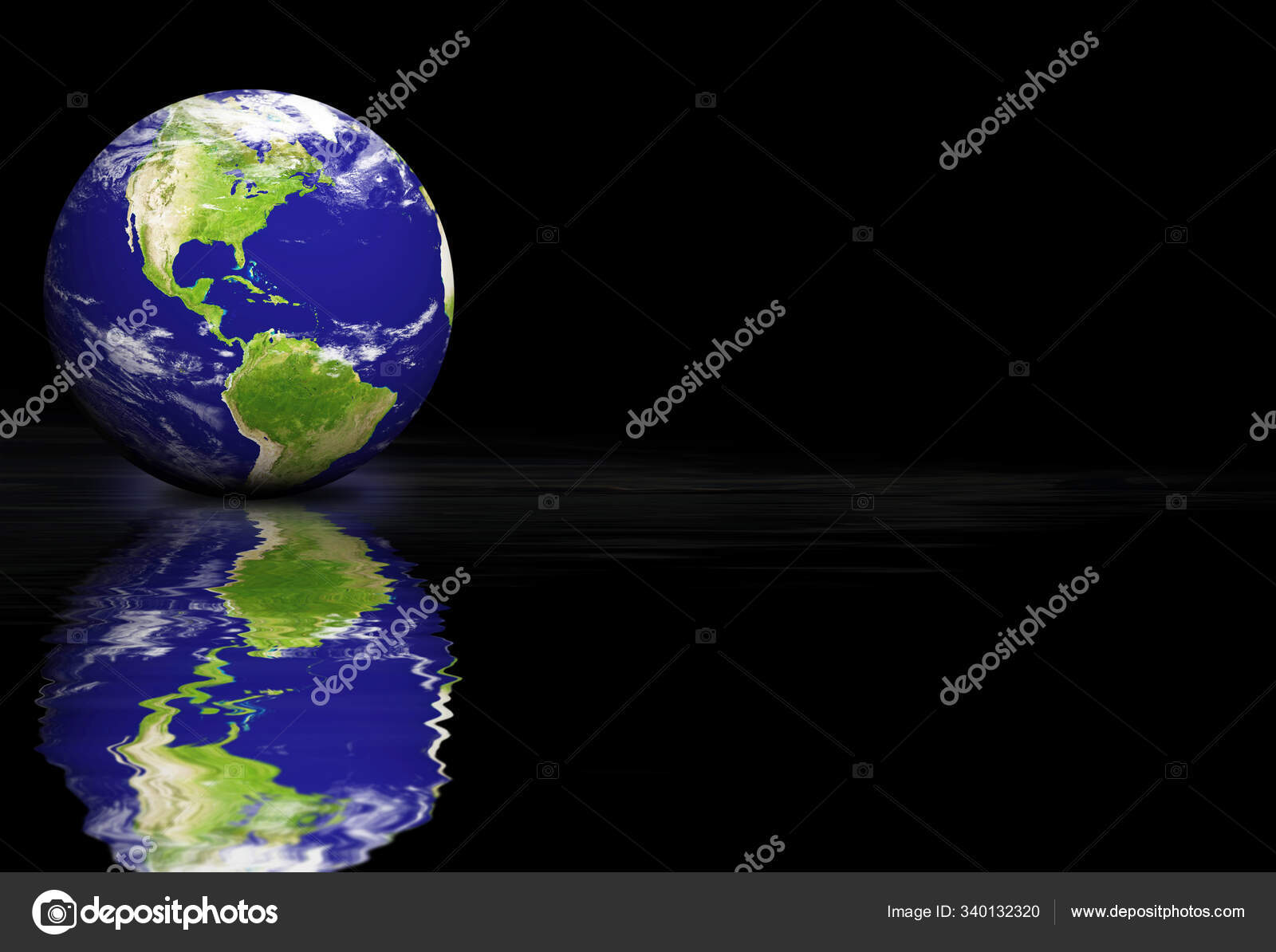 Earth Globe Black Background Stock Photo by ©PantherMediaSeller 340132320
