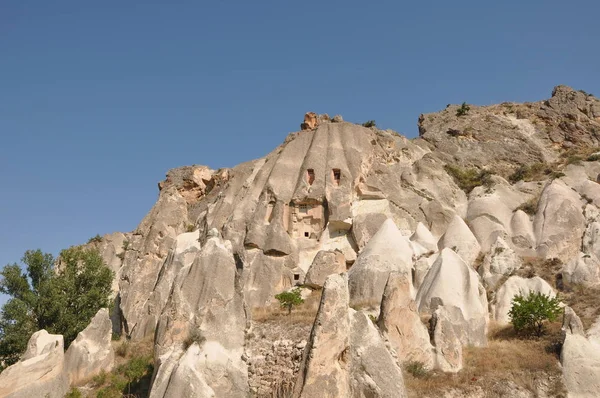 Een Klifwoning Een Tufsteenlandschap Cappadocie Nikon D90 — Stockfoto