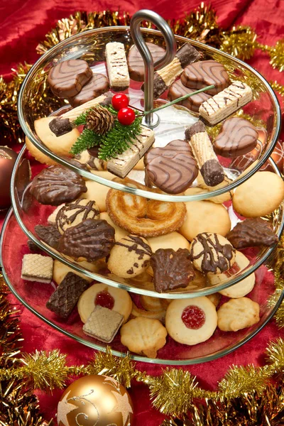 Julkryddskakor Med Choklad — Stockfoto