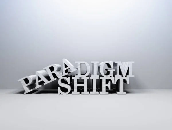 Paradigma Menggeser Teks — Stok Foto
