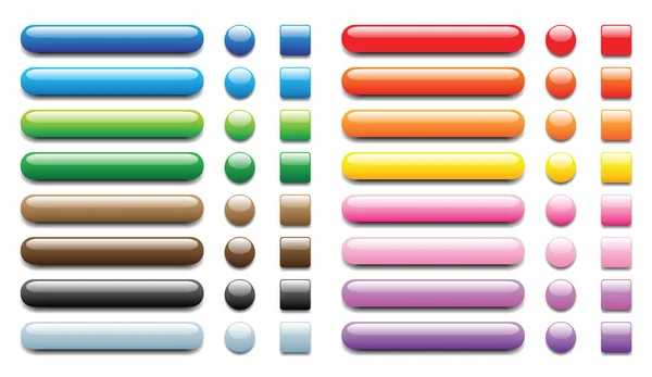 Botões Coloridos Brilhantes Com Tons Escuros Claros — Fotografia de Stock