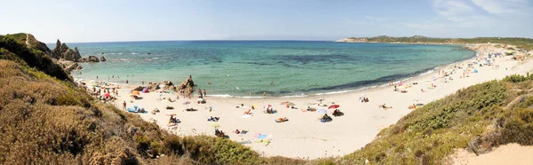 Den Vackra Långa Stranden Rena Majore Norra Sardinien Italien — Stockfoto