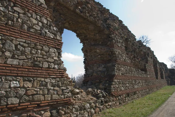 Porta Del Muro Della Fortezza Hissar Bulgaria Secolo — Foto Stock