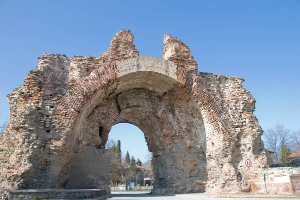 Porta Principale Della Fotress Hissar Bulgaria Simbolo Della Città — Foto Stock