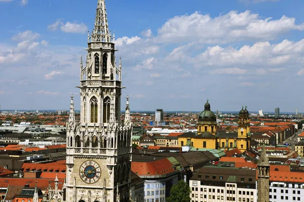 Marienplatz Munique Com Vista Para Norte — Fotografia de Stock