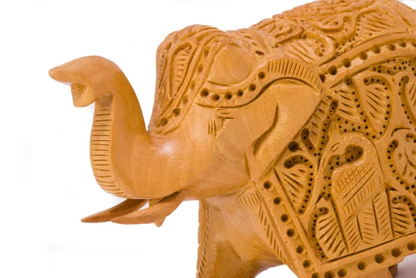 Ινδική Χειροποίητο Άγαλμα Ενός Ελέφαντα — Φωτογραφία Αρχείου