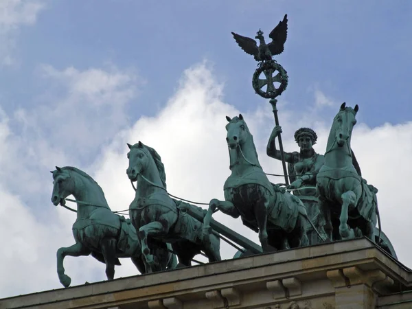 Porta Brandeburgo Berlino Germania — Foto Stock