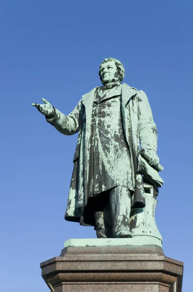 Johann Smidt Monument Blå Himmel Bakgrund — Stockfoto