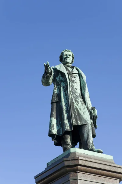 Johann Smidt Monumento Azul Céu Fundo — Fotografia de Stock