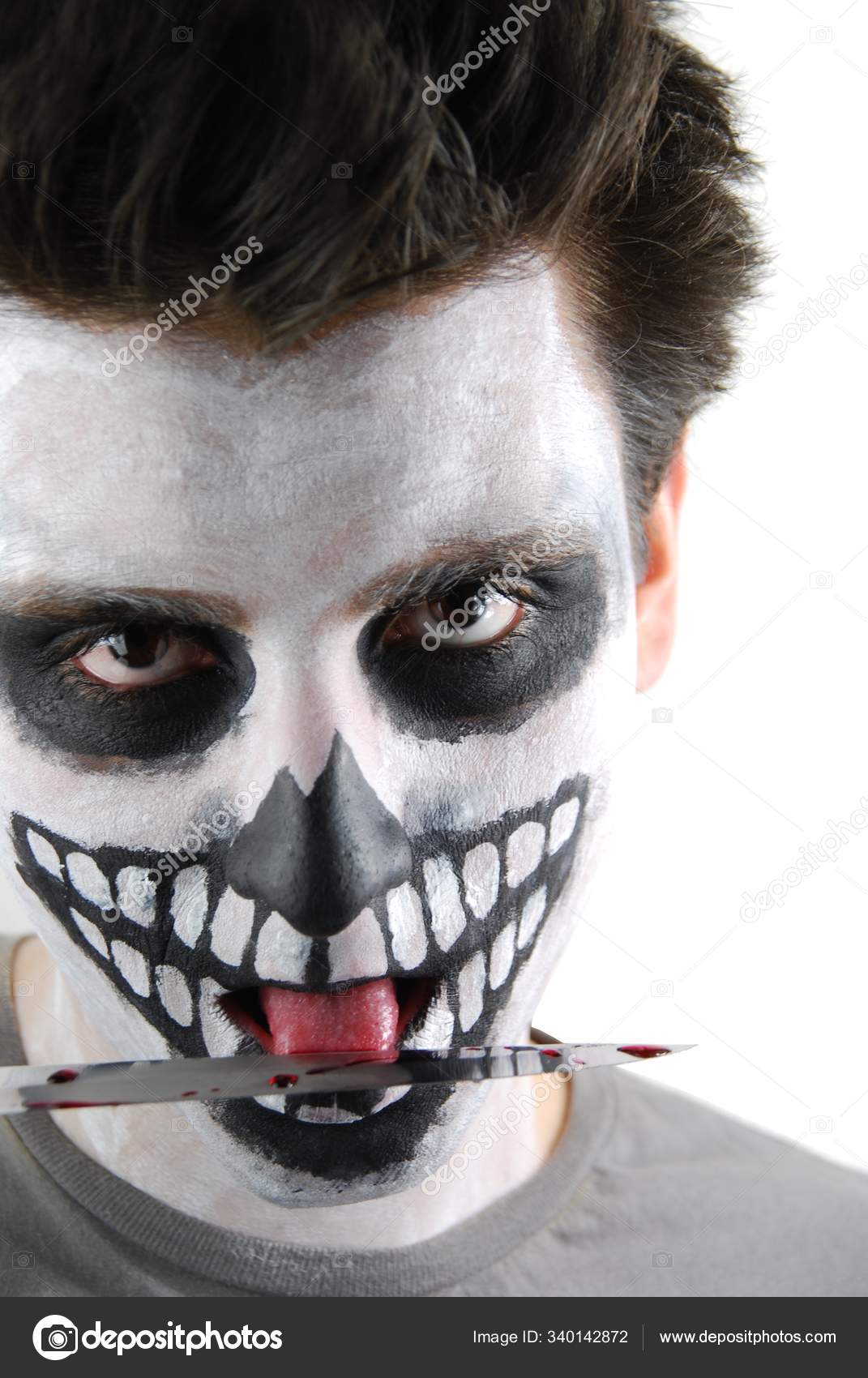 Retrato Esqueleto Como Conceito Assassino — Foto © PantherMediaSeller  #340142872, image size:1071x1700