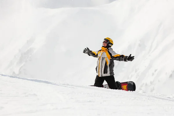 Snowboarder Schnee — Stockfoto