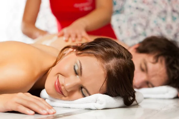 Wellness Koppel Bij Massage — Stockfoto