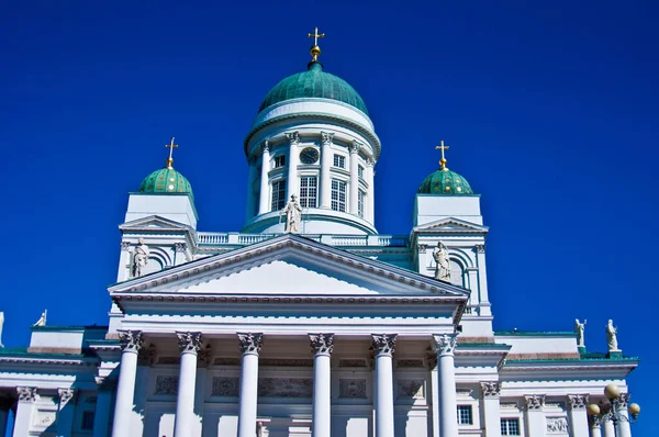 Dettaglio Della Famosa Cattedrale Helsinki — Foto Stock