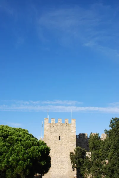 Знаменитий Замок Лісабоні Побудований Столітті — стокове фото