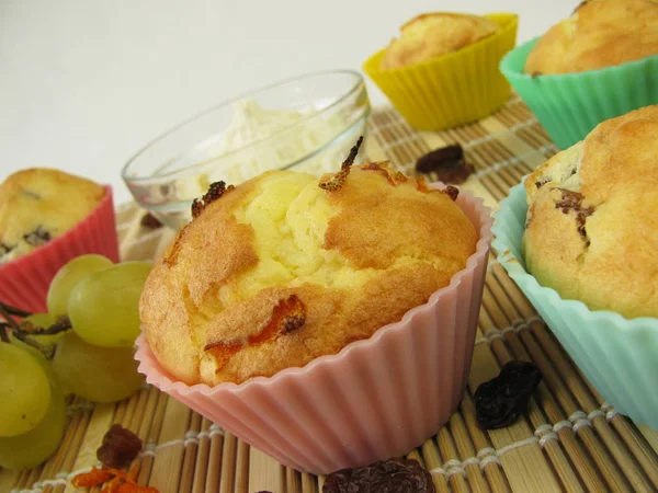 Muffins Sem Glúten Farinha Milho — Fotografia de Stock