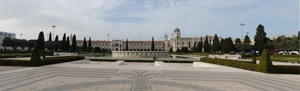 Vista Panorámica Del Famoso Monasterio Jerónimos Lisboa Portugal — Foto de Stock