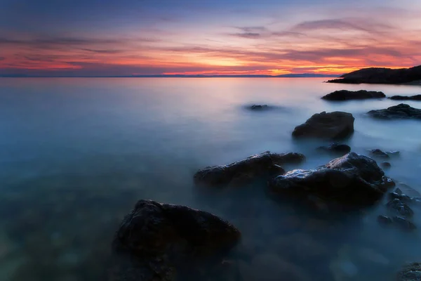 Море Після Заходу Сонця — стокове фото