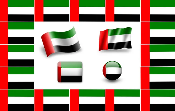 Прапор Арабські Емірати — стокове фото