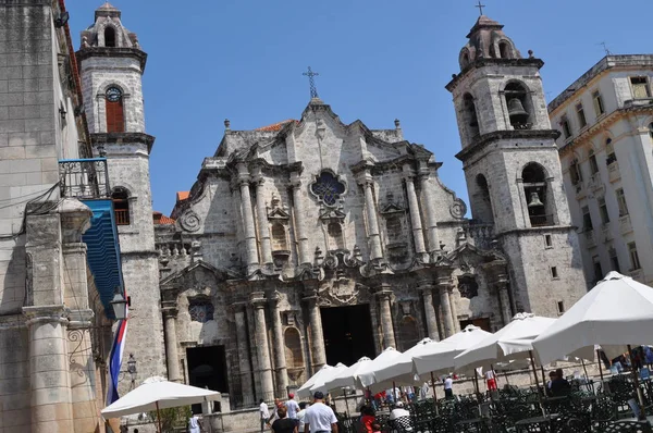 Havana Cuba Cuba Plaza Catedral — 图库照片
