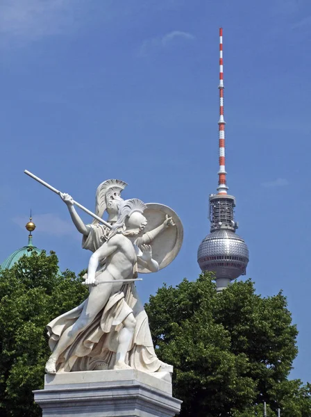 Wieża Telewizyjna Niemcy Berlin — Zdjęcie stockowe