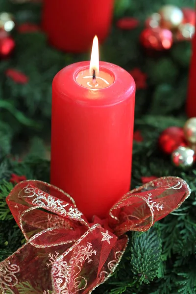 Schilderachtig Uitzicht Kerstvakantie Decoratie — Stockfoto