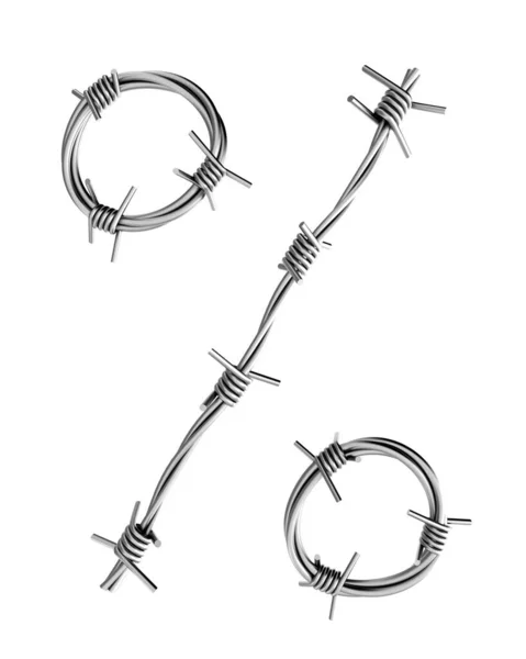 Procent Symbol Tillverkad Taggtråd — Stockfoto